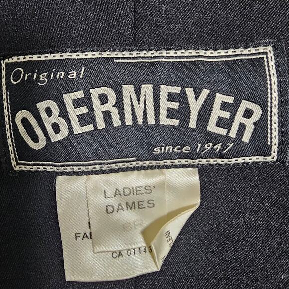 Vintage Obermeyer Black Wool Ski Bibs Size Large PTP 15 Waist 14.5 Length IS 29 - Picture 4 of 11